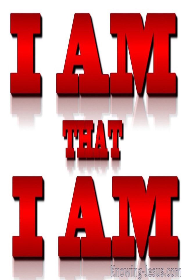 Exodus 3:14 I AM that I AM (red)